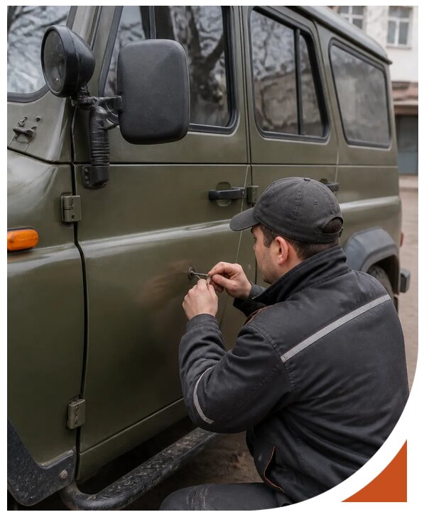 Профессиональное вскрытие автомобиля УАЗ без повреждений в Верхнем Уфалее
